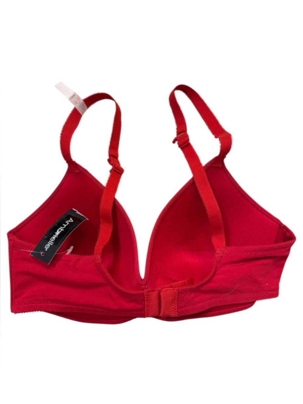 NWT Ambrielle red padded push up bra cotton Wirefree convertible Racerback 34B - Picture 2 of 5